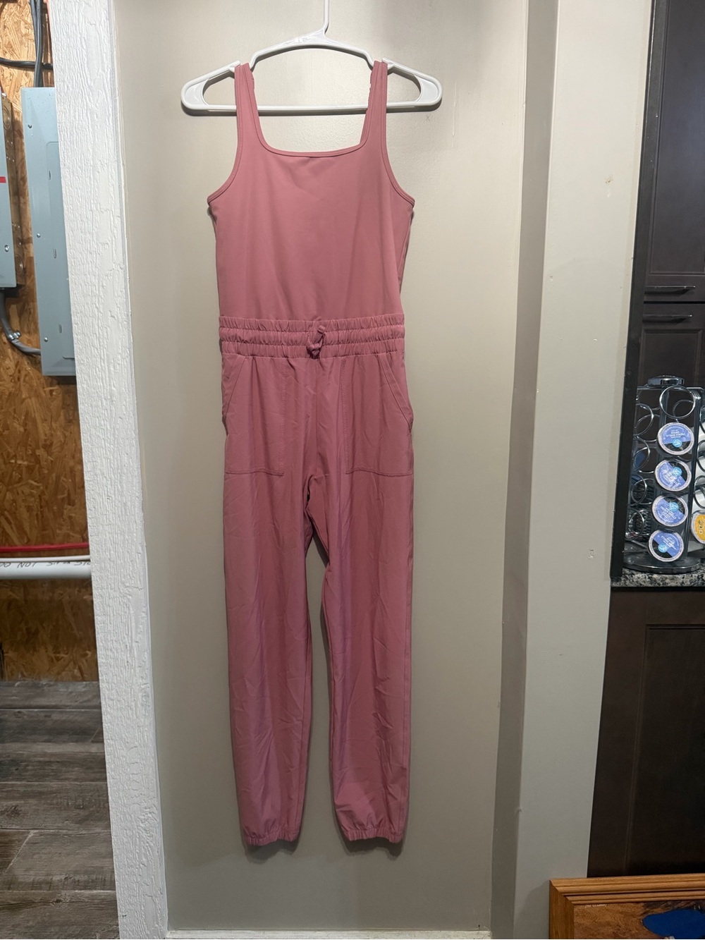 abercrombie kids Dusty Rose Sleeveless One-Piece Jumpsuit